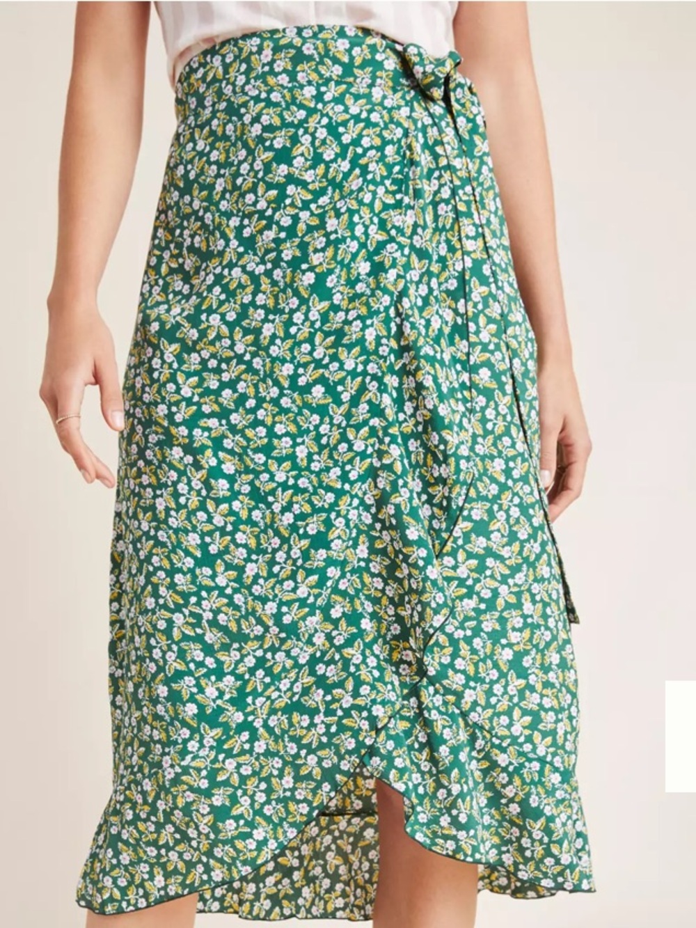 Faithful The Brand X Anthropologie Celeste Wrap Midi Skirt Size 10